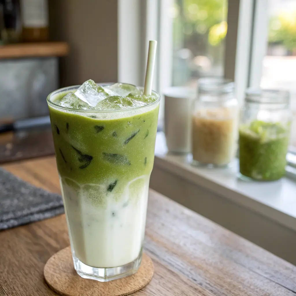 iced matcha latte