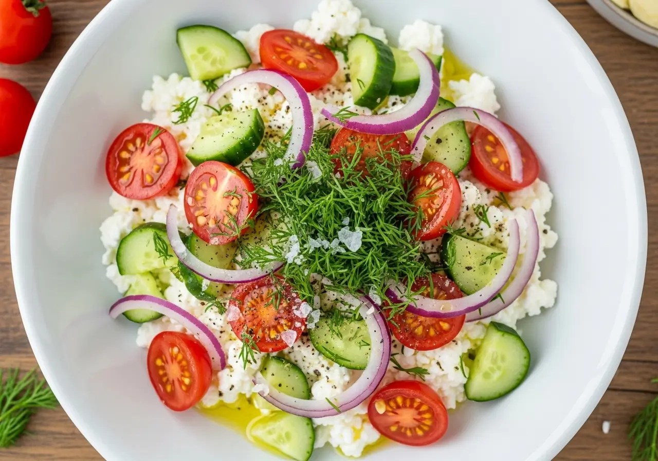 Cottage Cheese Salad Bowl: Fresh, Crunchy & Protein-Packed