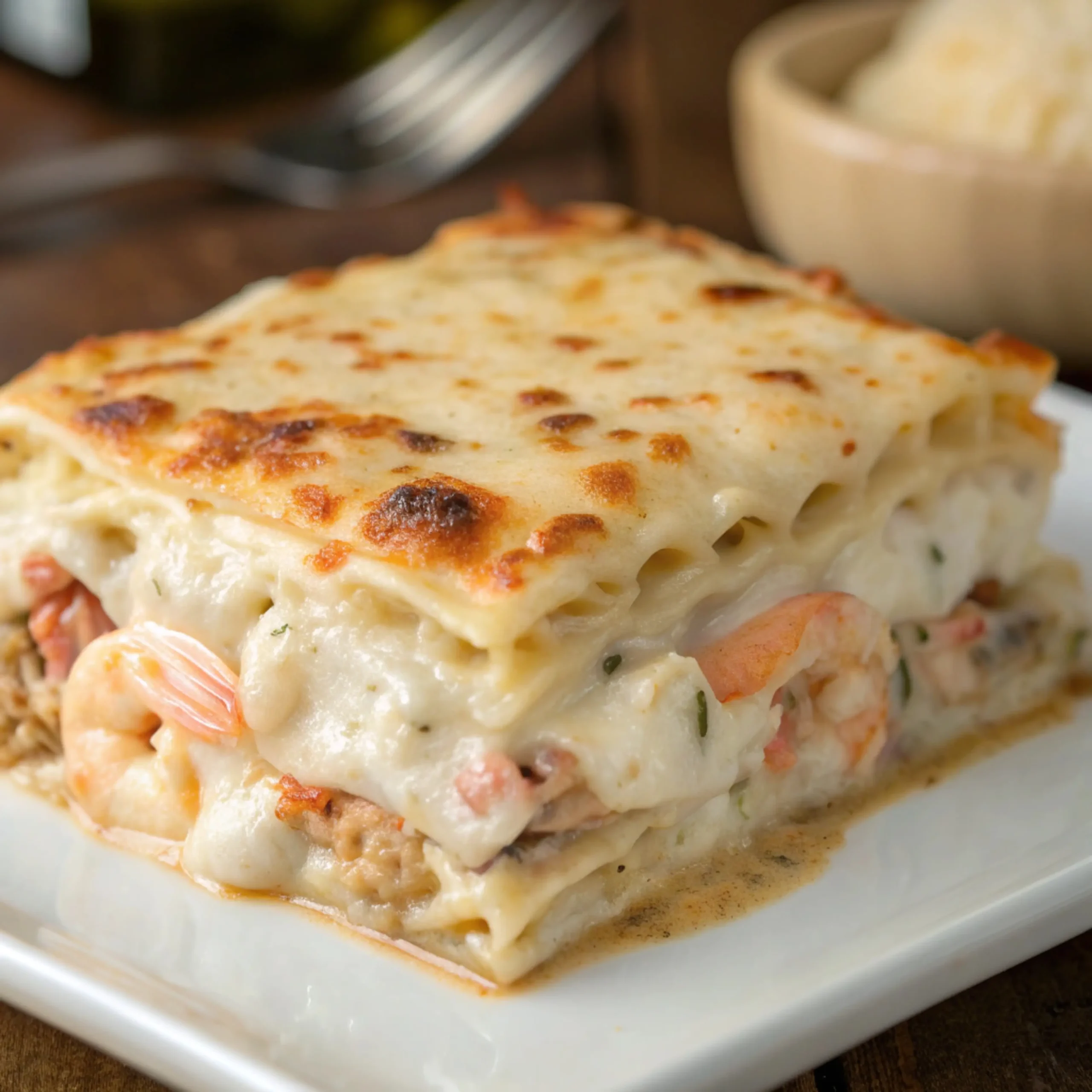 Seafood Lasagna: Creamy, Comforting, with a Splash of Ocean