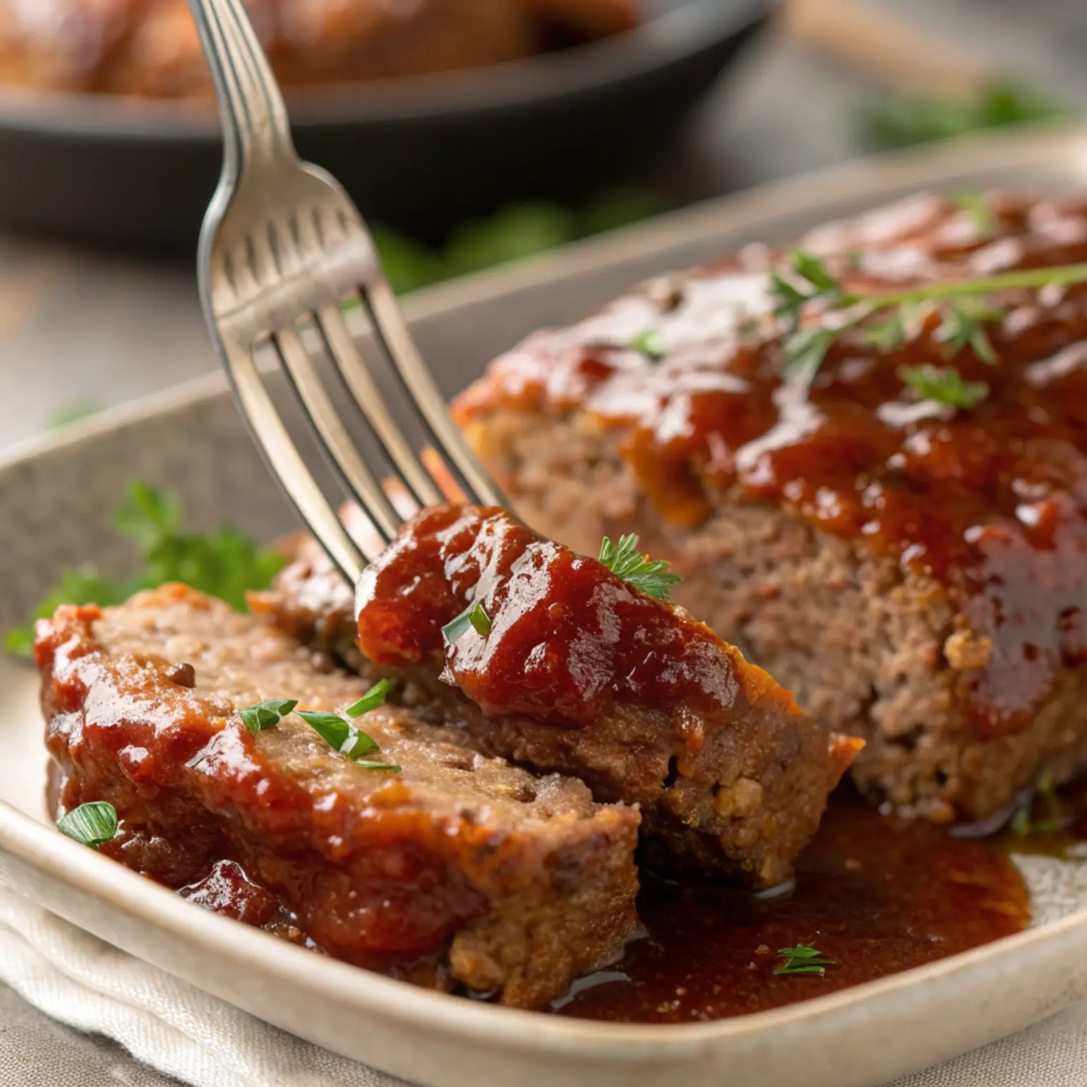 Easy Homemade Meatloaf with Sweet & Tangy Glaze