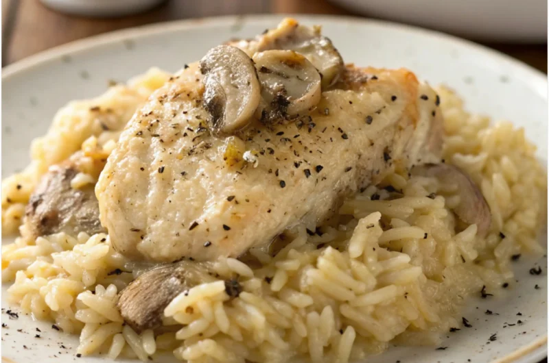 4-Ingredient Chicken and Rice Casserole