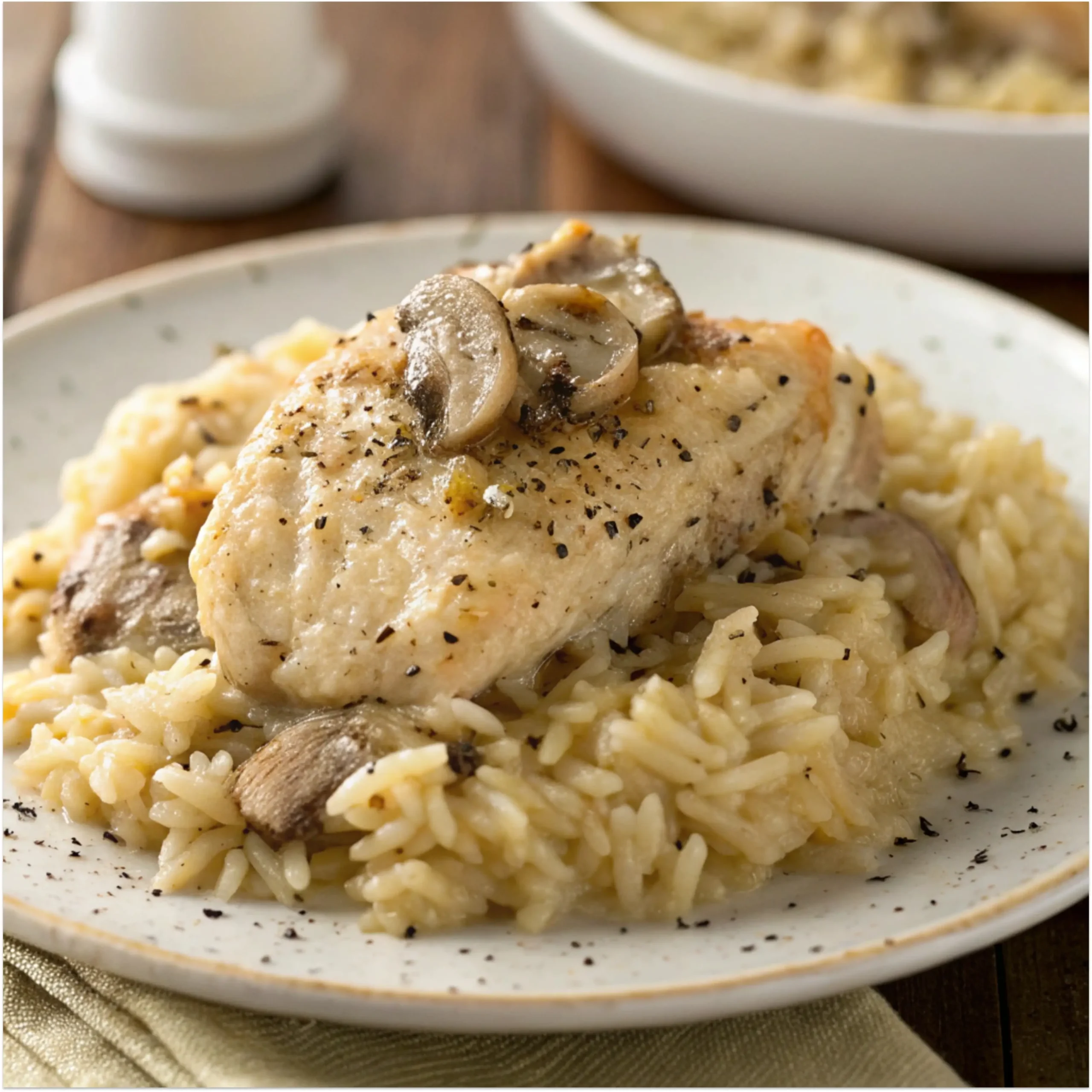 4-Ingredient Chicken & Rice Casserole