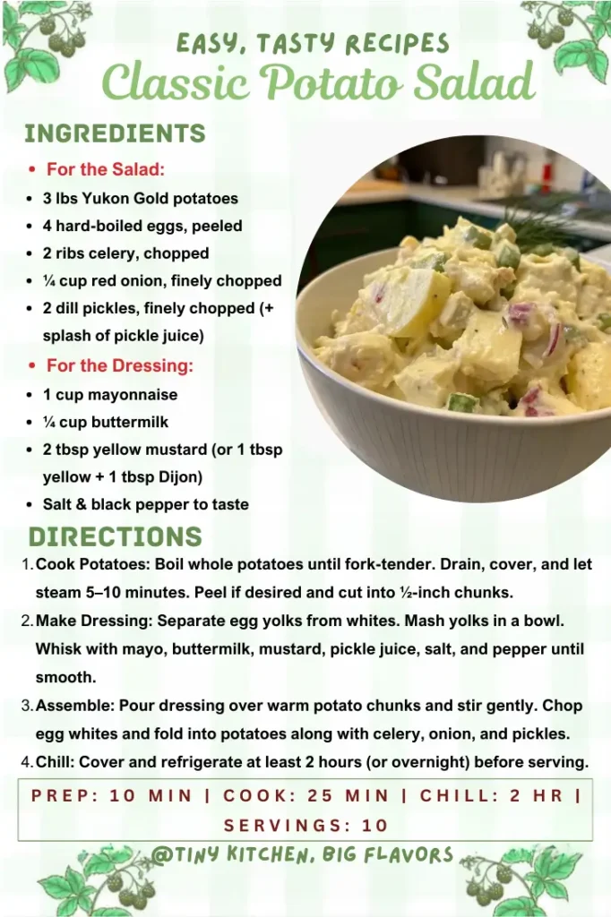 How to Make the Best Classic Potato Salad