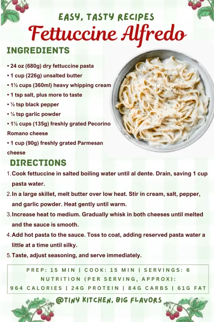 Fettuccine Alfredo