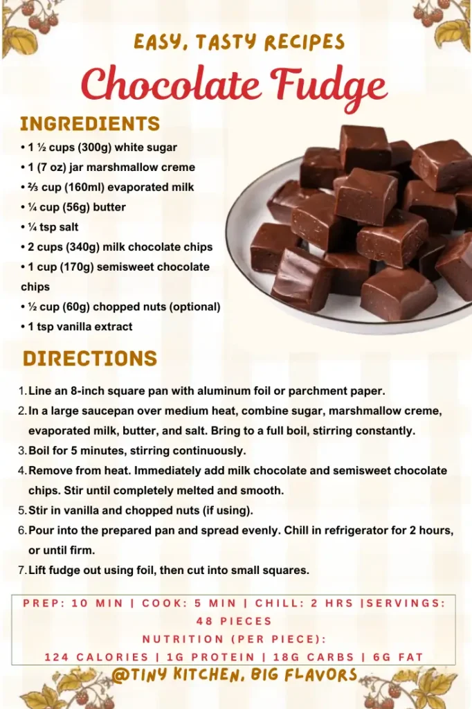 Chocolate Fudge Recipe