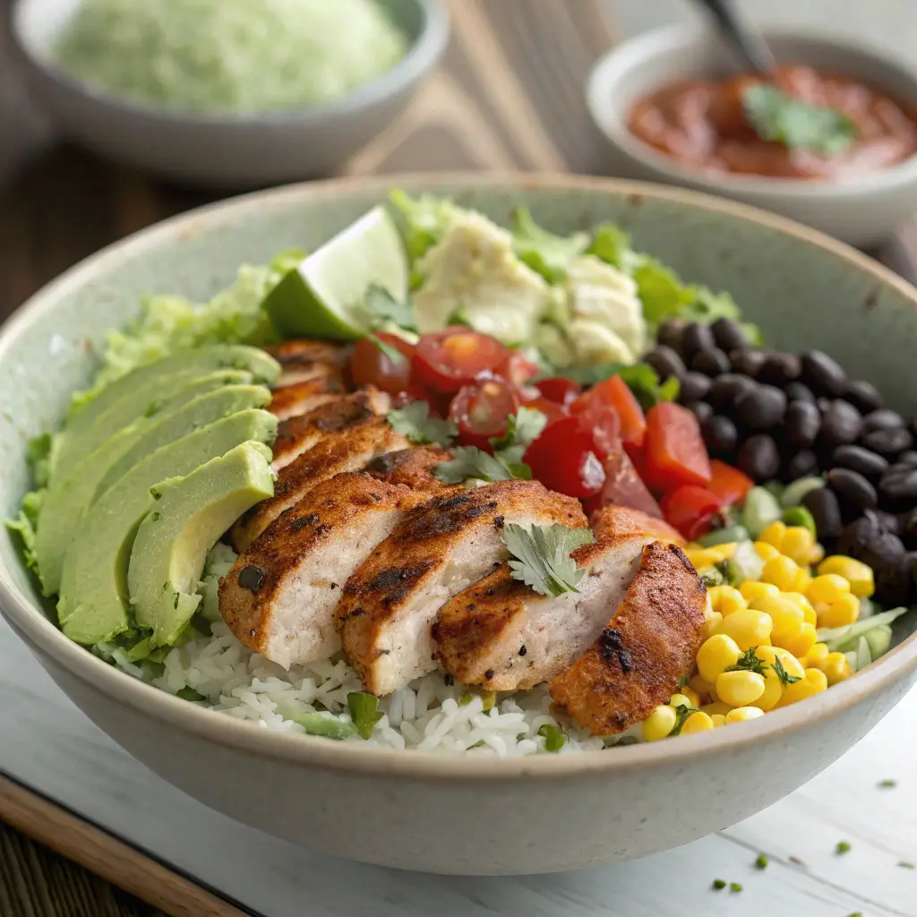 The Ultimate High-Protein Chicken Burrito Bowl