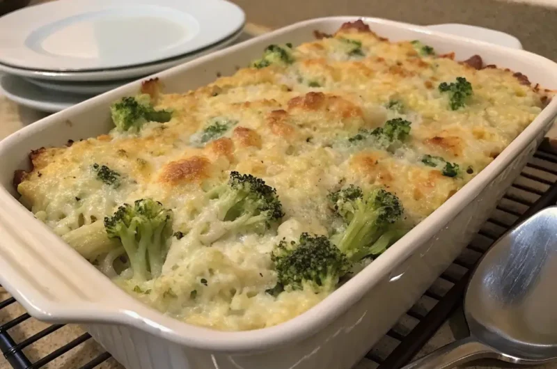 Easy, Creamy Broccoli Casserole with Rice