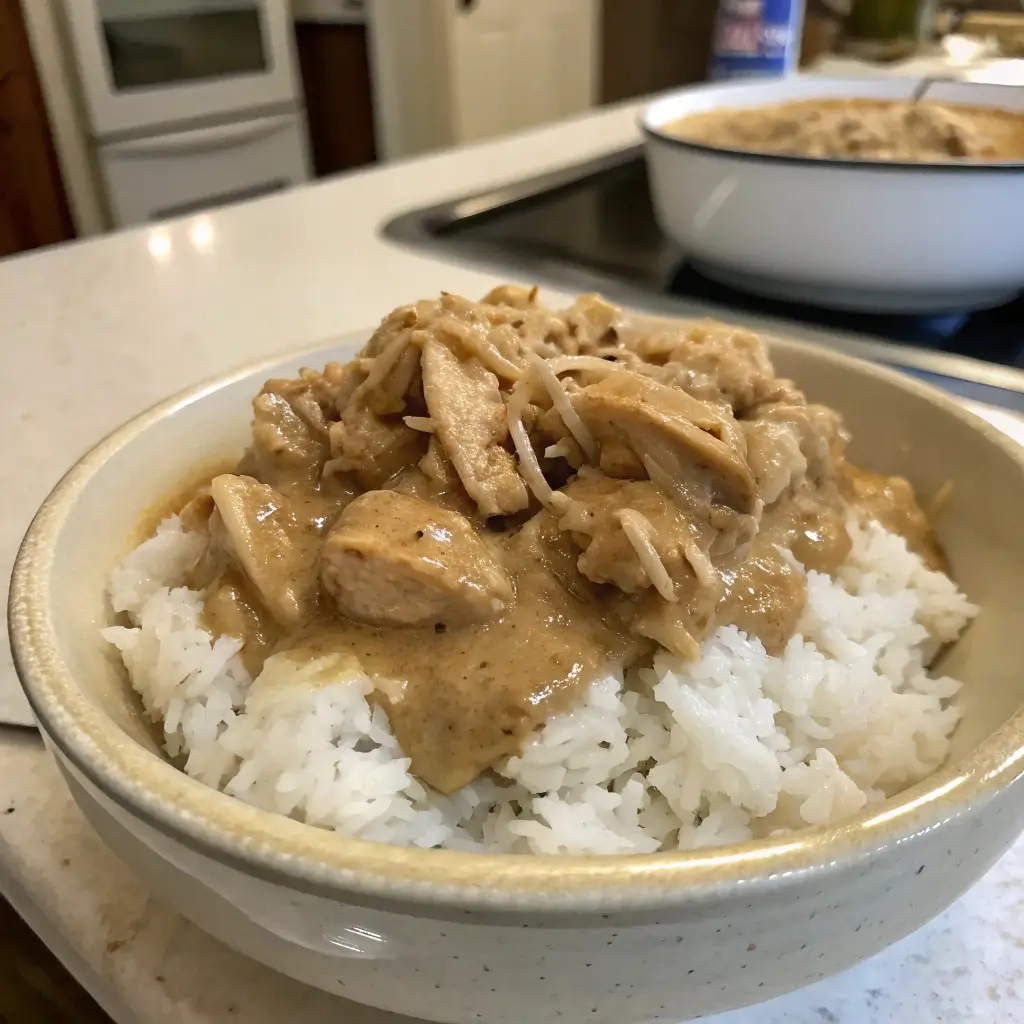 3-Ingredient Crockpot Chicken & Gravy