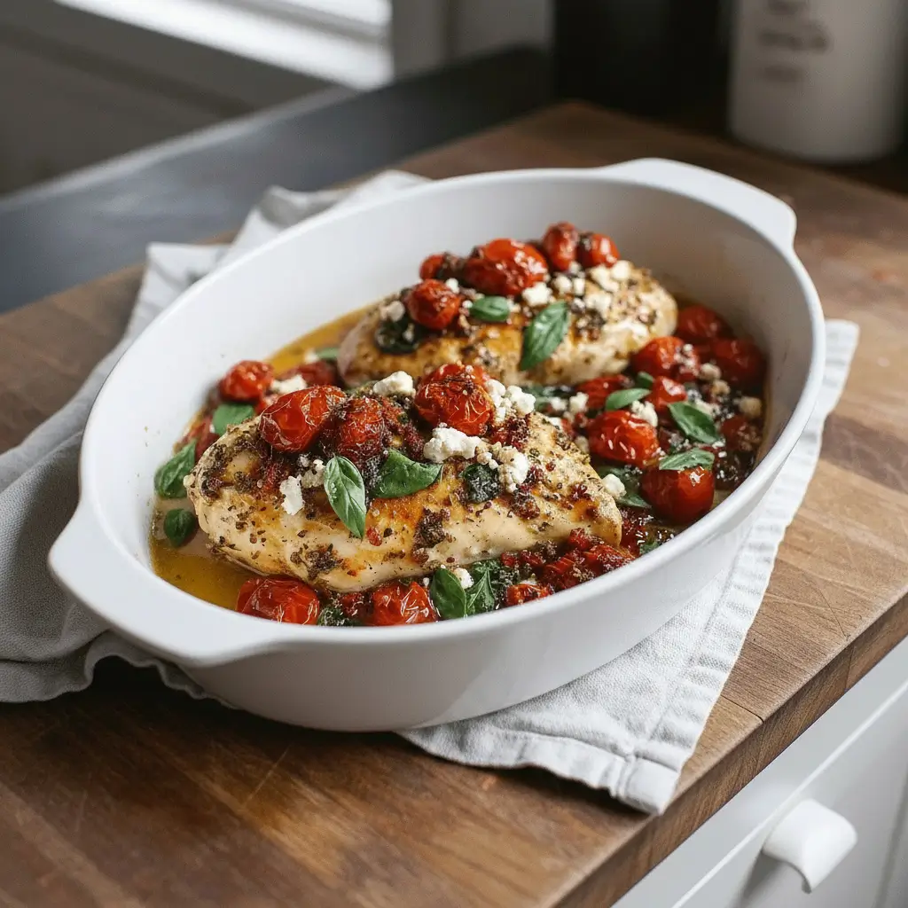 One-Pan Feta & Tomato Chicken in 40 Minutes