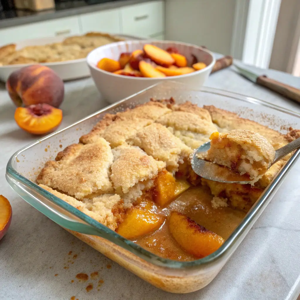Fresh Peach Cobbler in Under an Hour