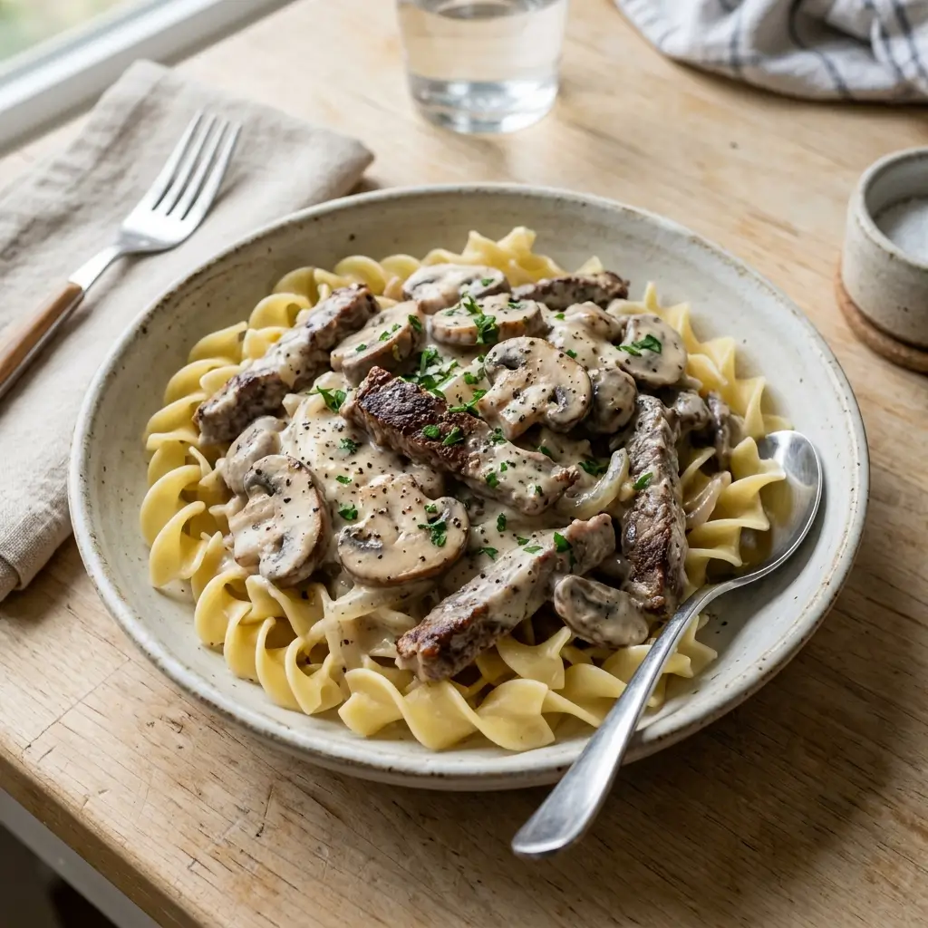 Beef Stroganoff