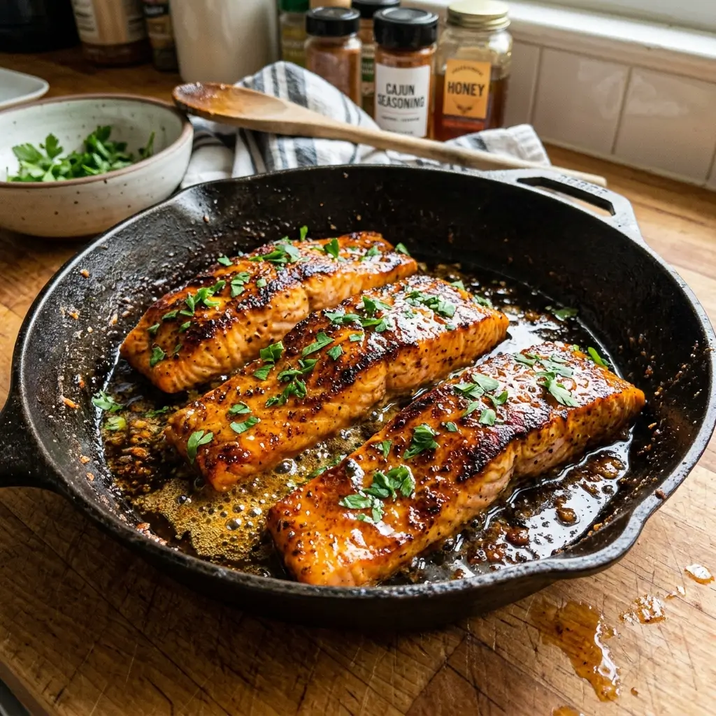 Cajun Honey Butter Salmon