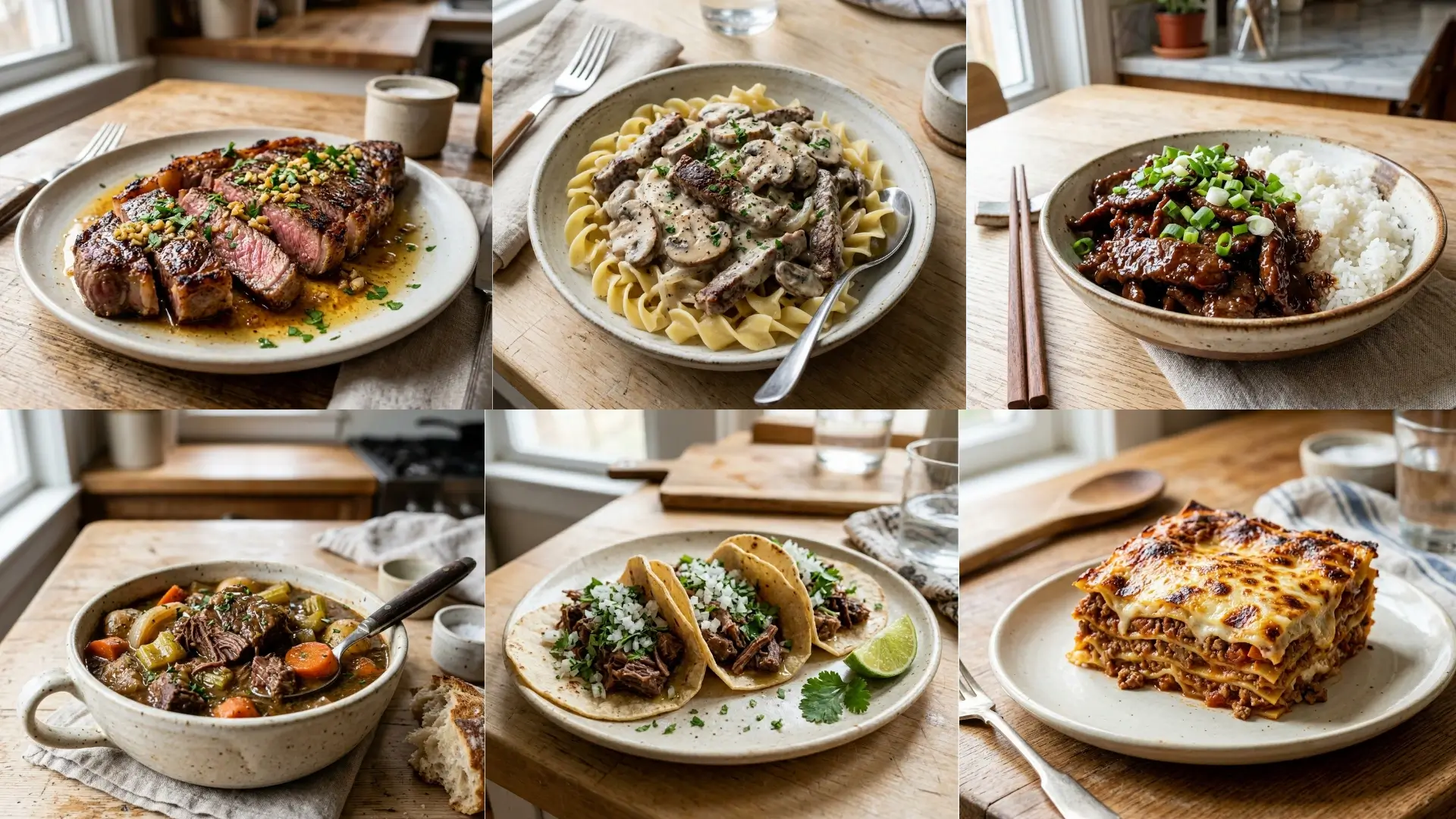 Garlic Butter Steak to Beef Lasagna: 6 Must-Try Beef Recipes