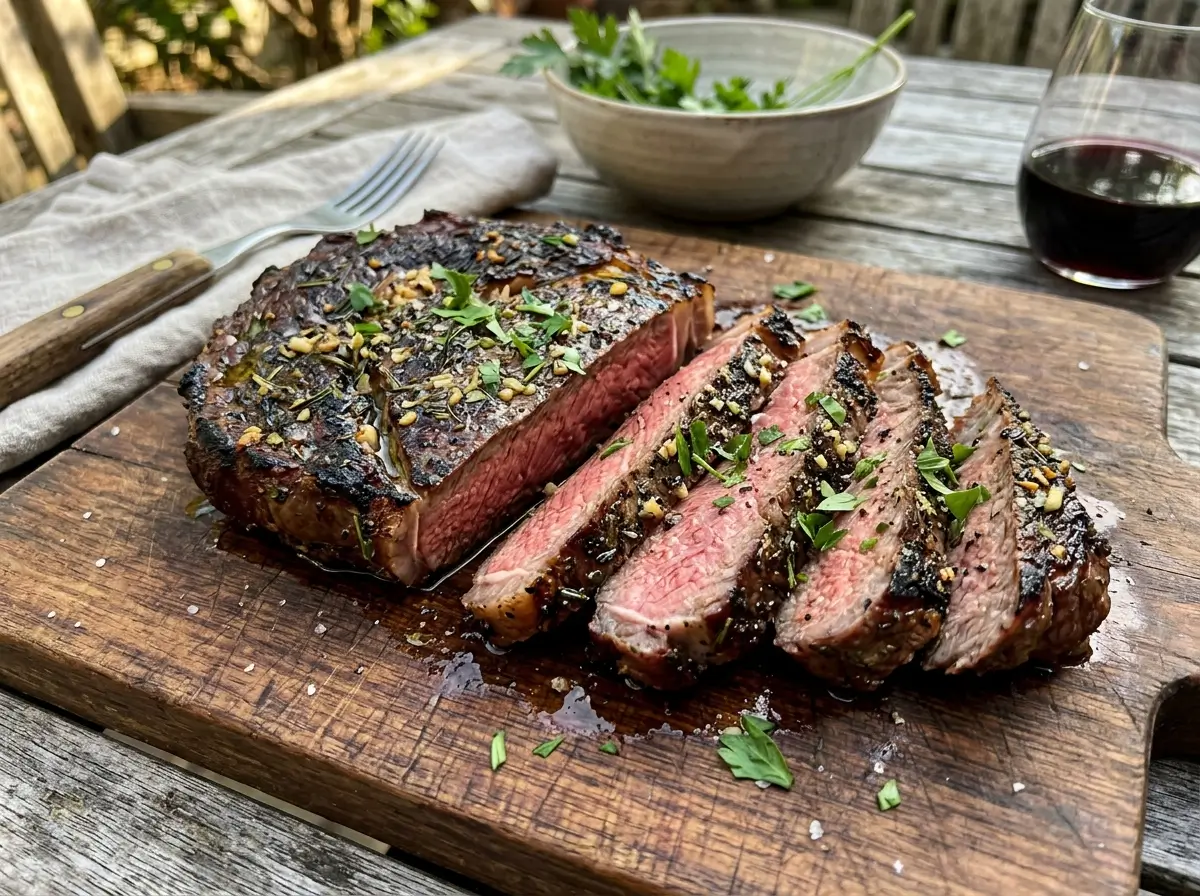 Garlic Herb Grilled Steak