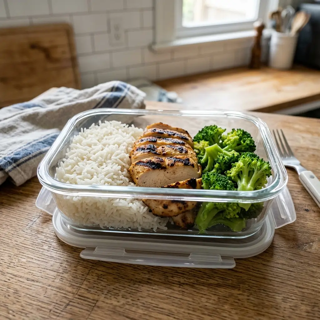 Grilled Chicken + Rice + Broccoli