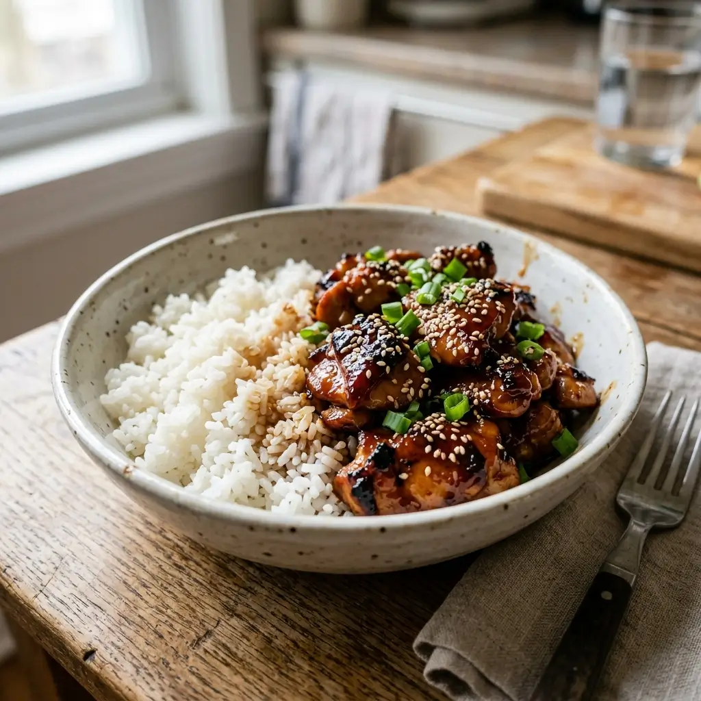 Teriyaki Chicken + Rice + Sesame