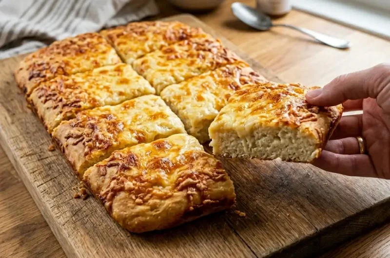 3-Ingredient Cheesy Cottage Cheese Bread (Ready in 30!)