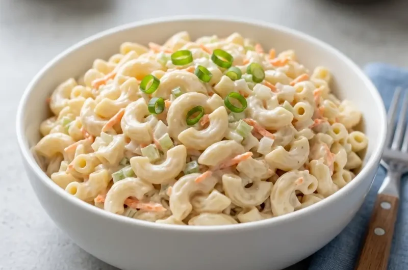 Authentic Hawaiian Macaroni Salad (Creamy & Tangy!)