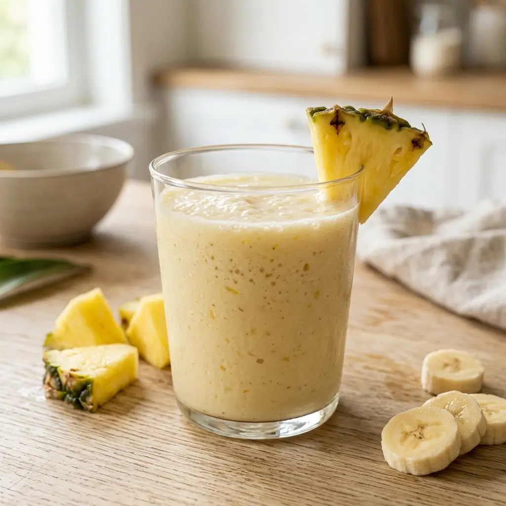 Pineapple Smoothie That’s Thick, Creamy, and Refreshing