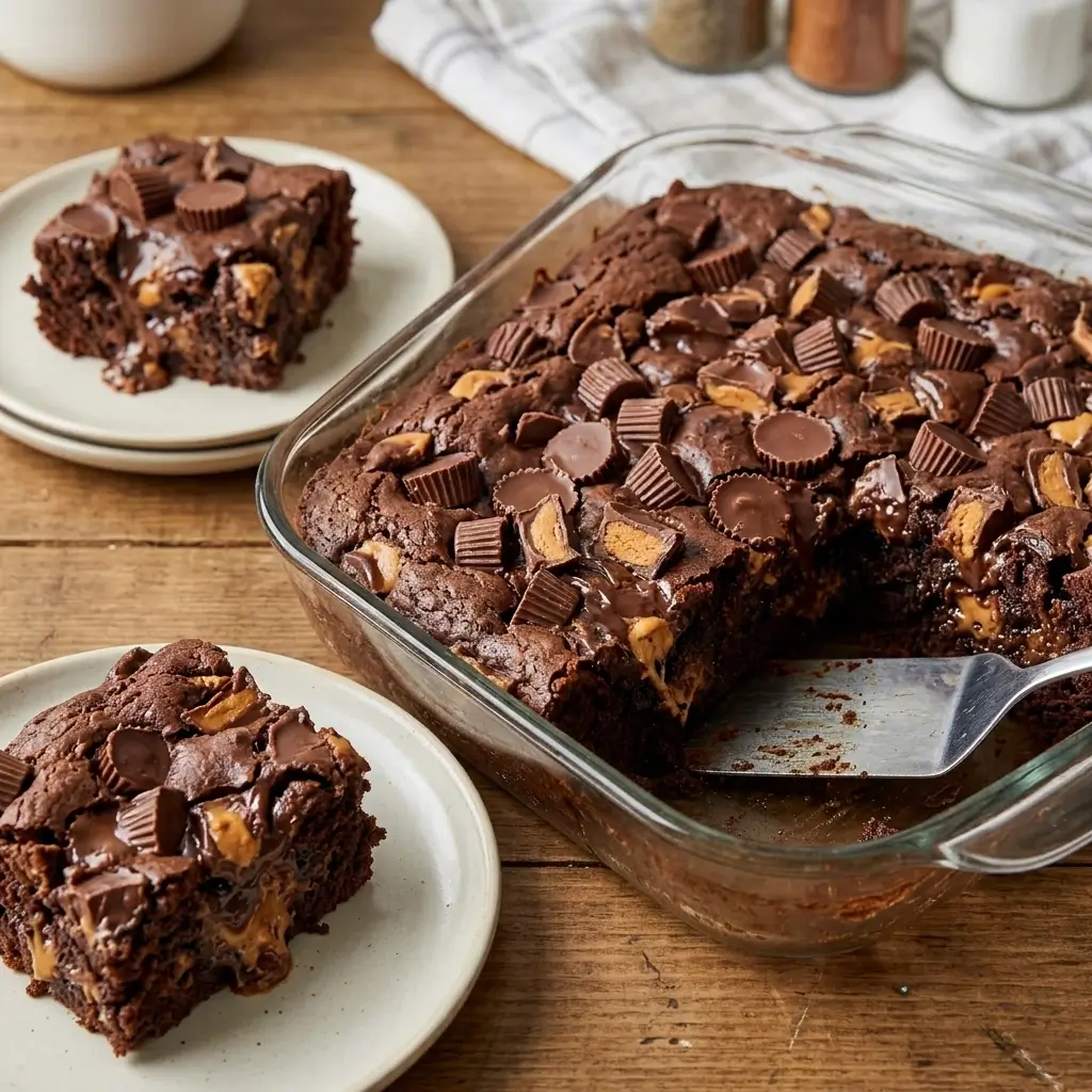 Peanut Butter Cup Dump Cake (So Easy, So Good!)