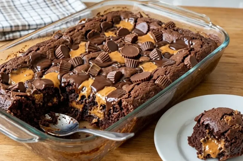 Peanut Butter Cup Dump Cake (So Easy, So Good!)