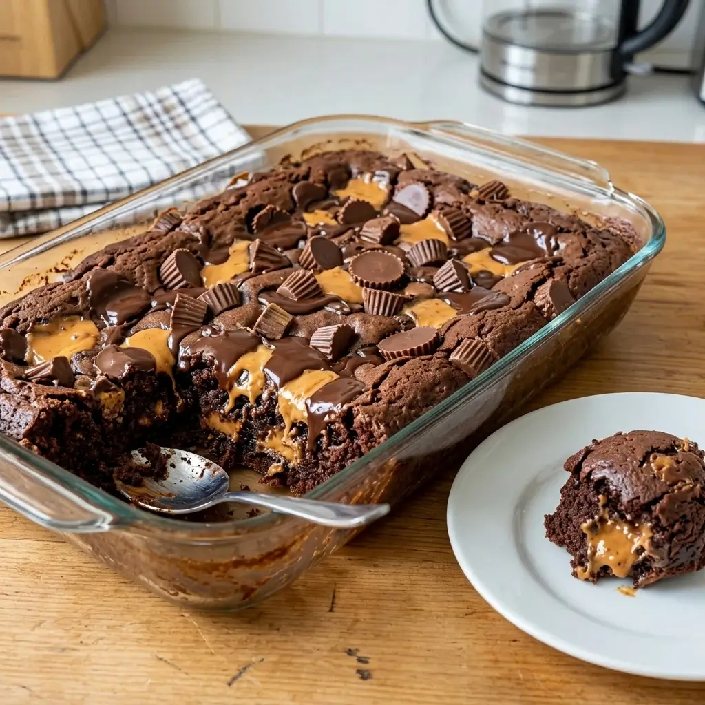 Peanut Butter Cup Dump Cake (So Easy, So Good!)