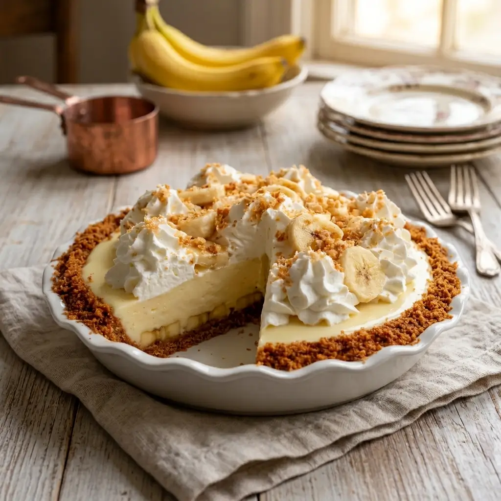 Easy Banana Cream Pie (No-Bake, Crowd-Pleaser!)