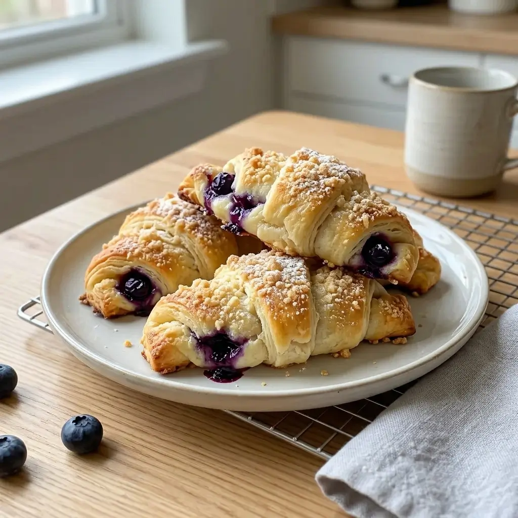 Blueberry Cheesecake Crescent Rolls