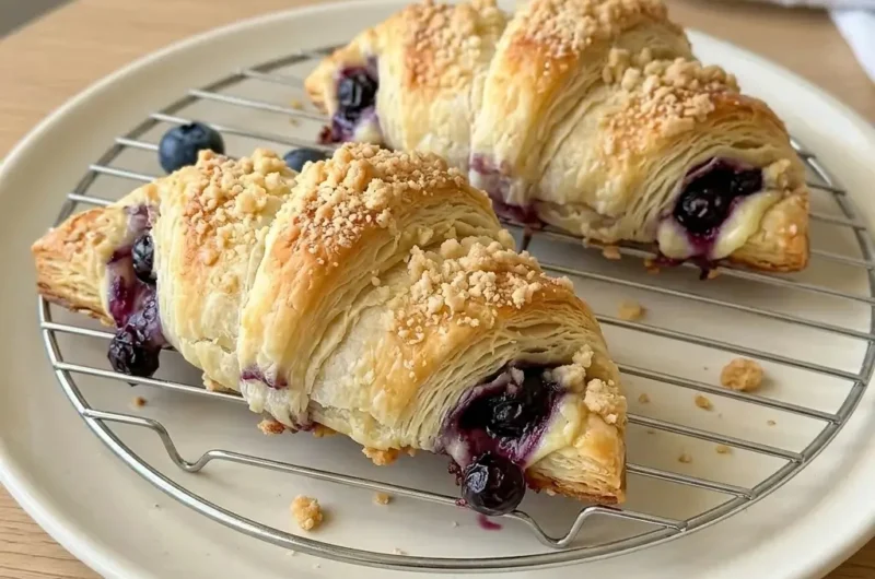 Blueberry Cheesecake Crescent Rolls (20 Minutes!)