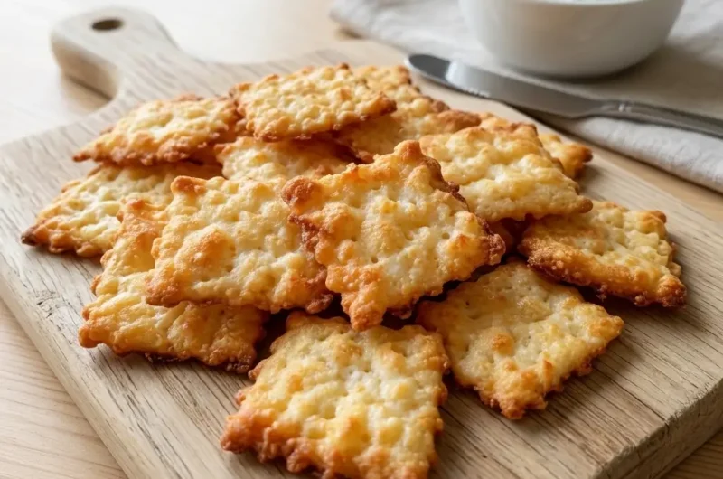 2-Ingredient Cottage Cheese Crackers (Crunchy & High-Protein!)