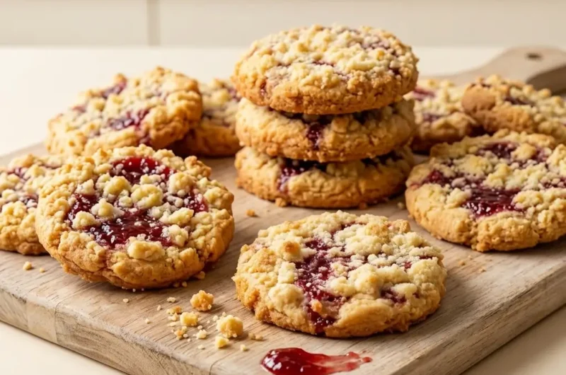 Copycat Costco Raspberry Crumble Cookies