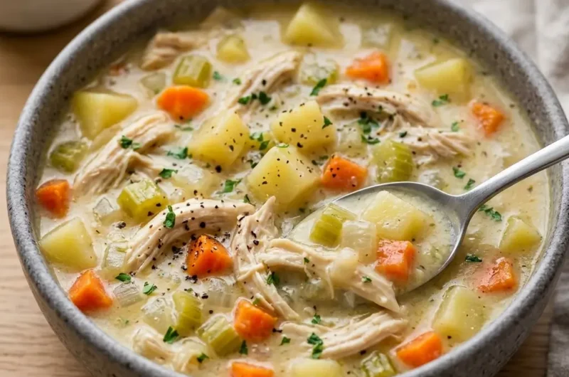 Chicken Pot Pie Soup (Creamy, Hearty & So Easy!)