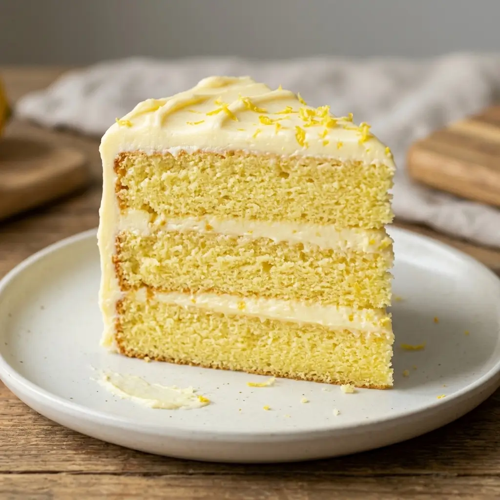 Lemon Velvet Cake with Lemon Cream Cheese Frosting