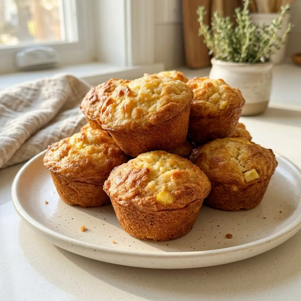 Apple Cinnamon Cottage Cheese Muffins