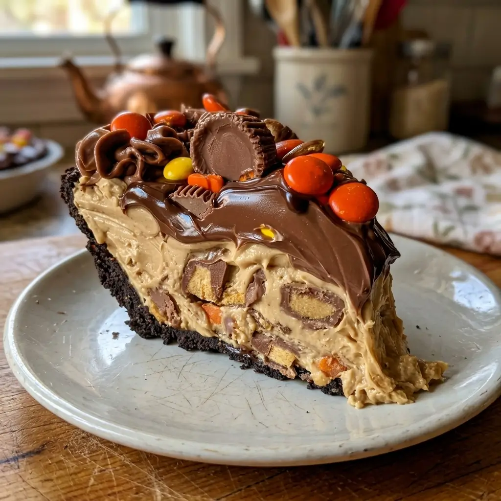 Giant Reese's Peanut Butter Cup Pie