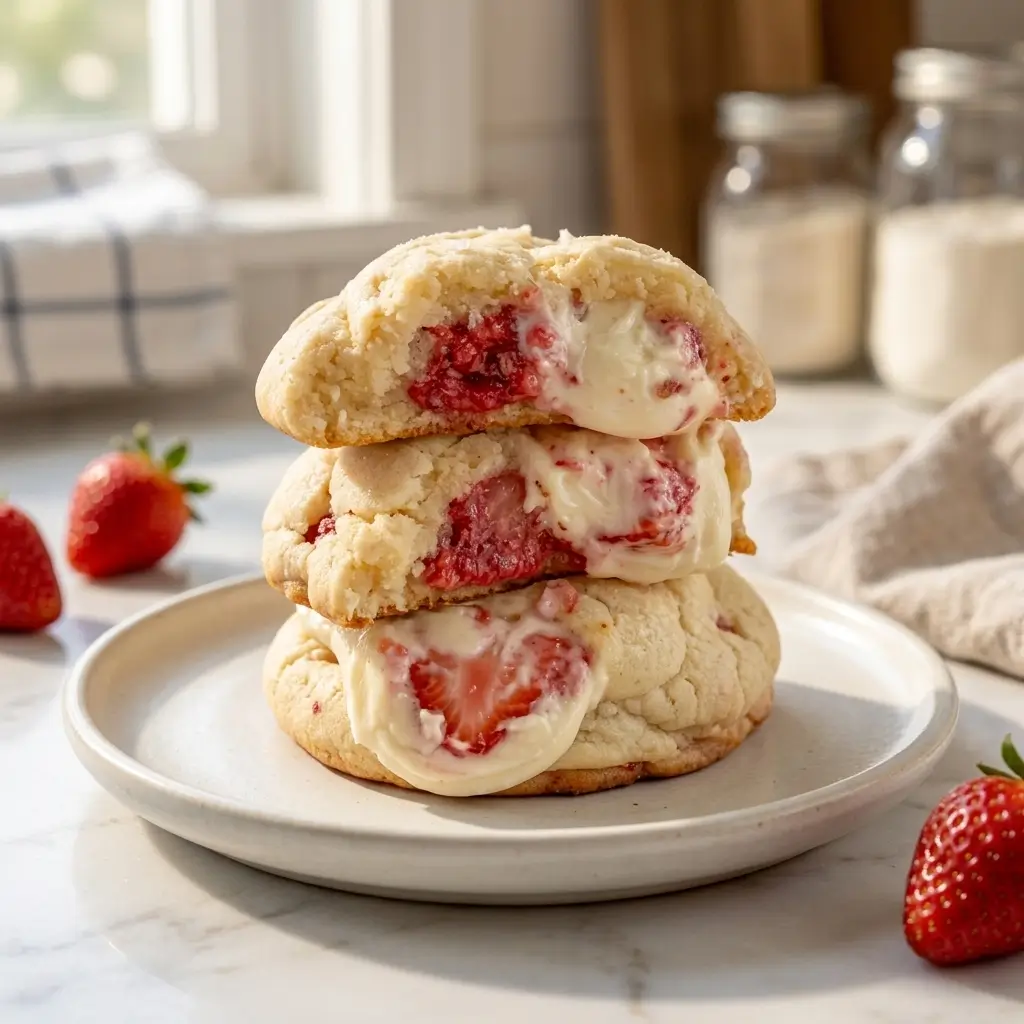 Strawberry Cheesecake Cookies Recipe