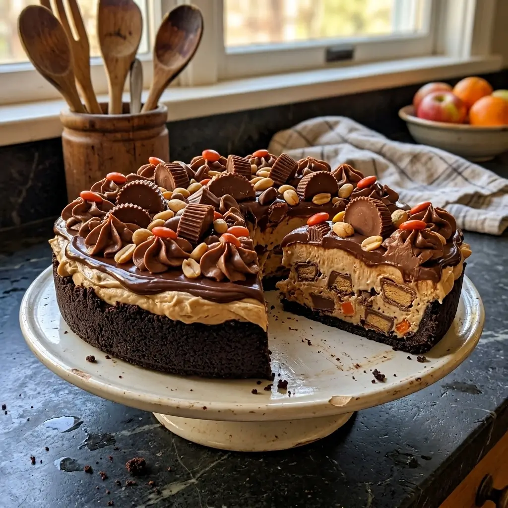 Giant Reese's Peanut Butter Cup Pie