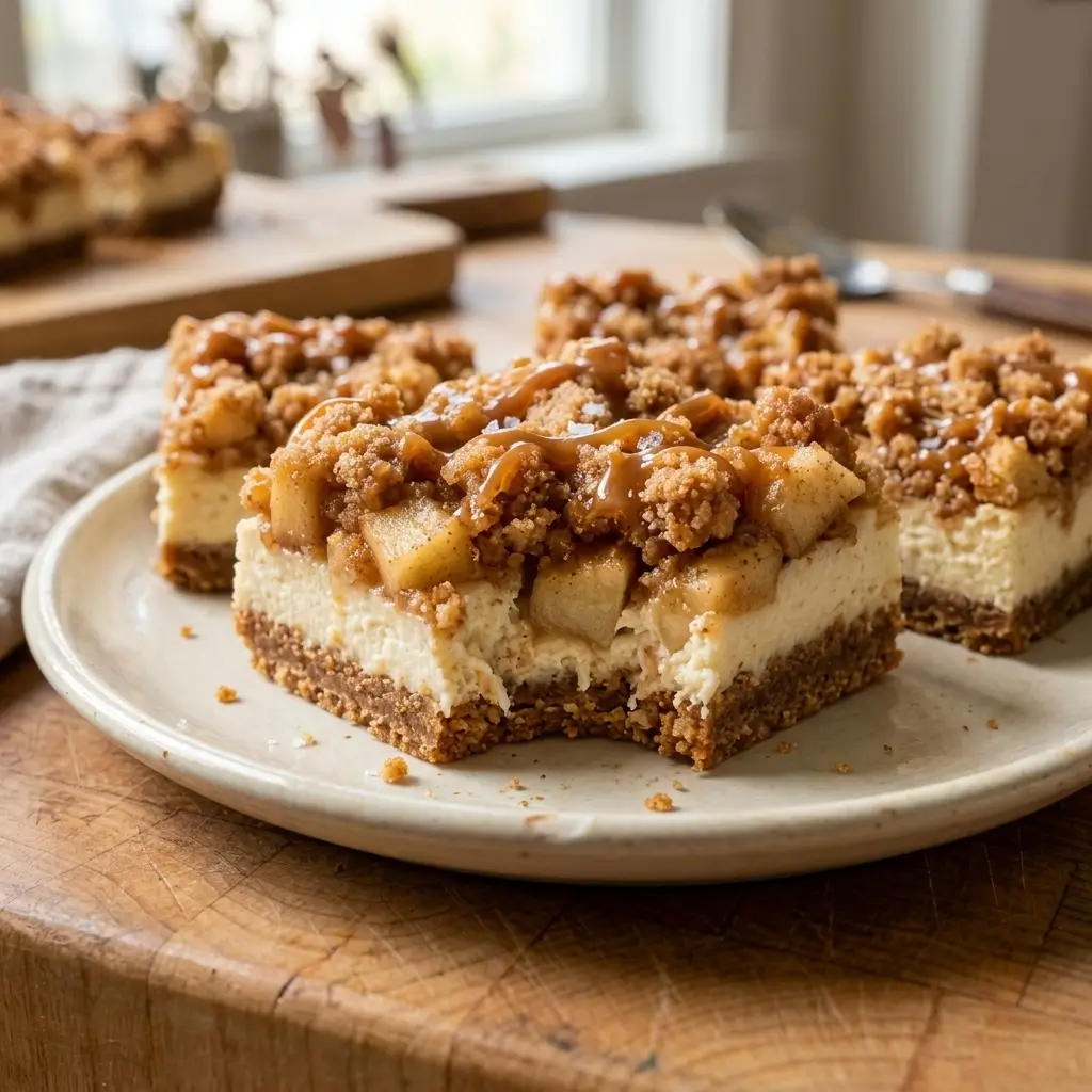 The Best Apple Cinnamon Cheesecake Crumble Bars (Irresistible!)