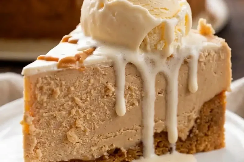No-Bake Peanut Butter Cheesecake (So Creamy!)
