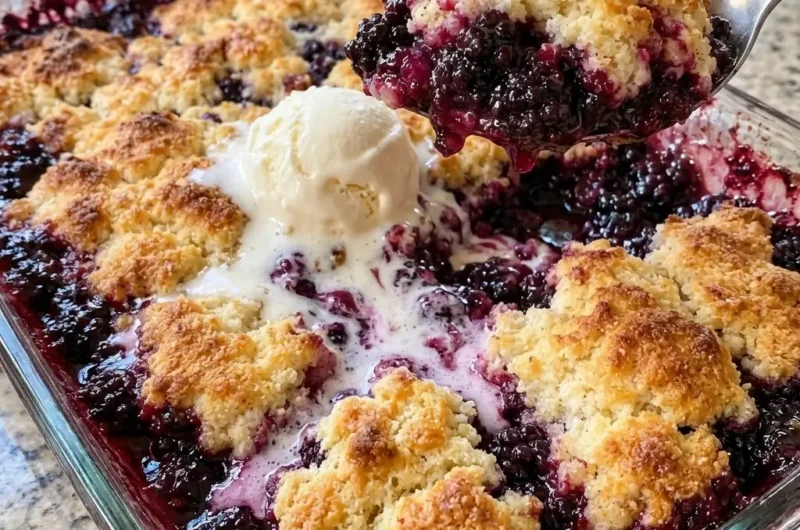 Blackberry Cobbler (Juicy, Sweet & So Easy!)