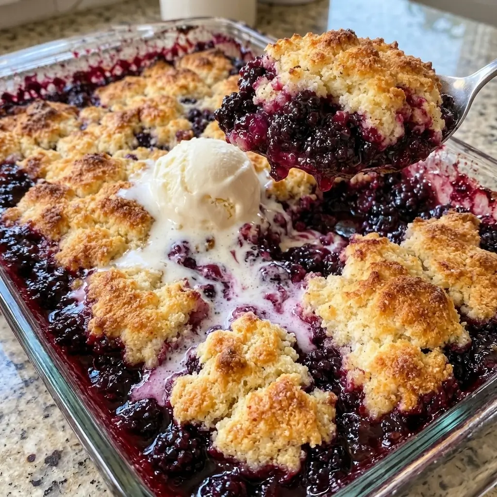 Blackberry Cobbler (Juicy, Sweet & So Easy!)
